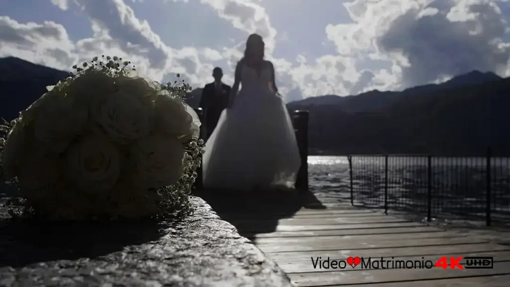 Sara & Alberto sul pontile al lago d'Orta